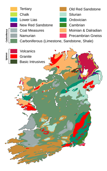 Geological Map of Ireland Whittow