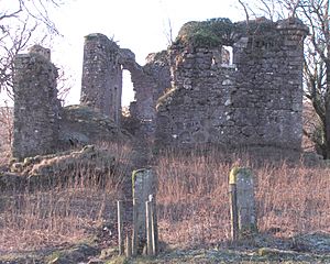 Glengarnock Castle Ayrshire - entrance