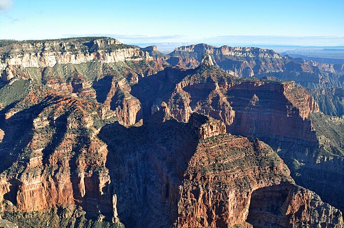 Grand Canyon DEIS Aerial Sullivan Pk, Hancock Butte & Mt. Hayden (5477239598)