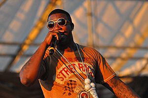 Gucci Mane performing at the Williamsburg Waterfront 2