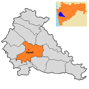 Location of Haveli  in Pune district in Maharashtra