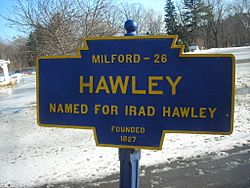 Official logo of Hawley, Pennsylvania