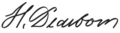 Henry Dearborn Signature