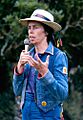 Ina May Gaskin lecture at the Nambassa 3 day Music & Alternatives festival, New Zealand 1981. Photographer Michael Bennetts