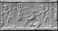 Iranian - Cylinder Seal with a Lion Hunt - Walters 42797