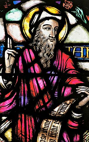 Isaiah stained glass window, All Saints Church, Petersbourough, NH by Margaret Redmond