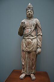 Jin Bodhisattva, Wood, 12-13th Century (10433528854)