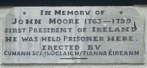 John Moore plaque, John Roberts Square, Waterford.jpg