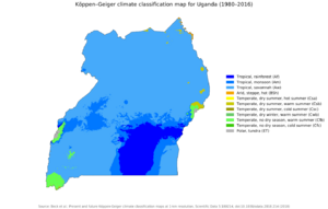 Koppen-Geiger Map UGA present