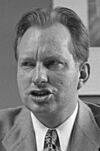 L. Ron Hubbard in 1950 (cropped)