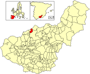 Location of Campotéjar