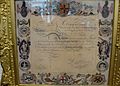 Lord Nelson's certificate given him after becoming a Freeman of the City of London