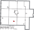 Map of Van Wert County Ohio Highlighting Ohio City Village