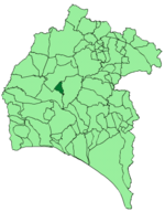 Map of Villanueva de las Cruces (Huelva)