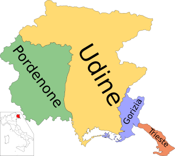 Abolished (in 2017, 2018) provinces of Friuli-Venezia Giulia