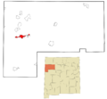 McKinley County New Mexico Incorporated and Unincorporated areas Gallup Highlighted
