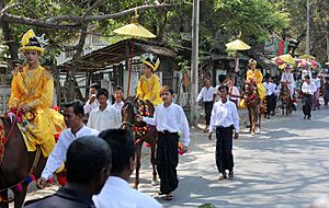 Myanmar Traditional novitiation march