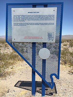 Nevada Historic Marker No. 165, Nevada Test Site