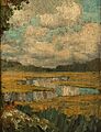 Oak Tree and Marshland, right panel, Allen Butler Talcott