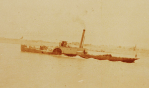 Paddle steamer 'Bordein' on the Nile