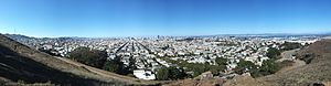 Panorama from Bernal Heights Hill, San Francisco, CA, USA 2013-09-24 15-27