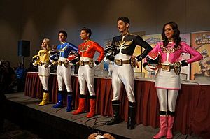 Power Rangers Megaforce Cast at Power Morphicon 3. Photo taken by RangerCrew