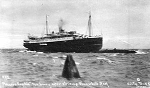 Princess Sophia on Vanderbilt Reef 10-24-1918, looking NE