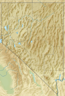 Map showing the location of Wheeler Peak Glacier