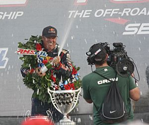 Ricky Johnson celebrated 2012 AMSOIL Cup win.jpg