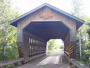 Smith Rapids Covered Bridge 1.8 miles N on Forest Road 148 off US Hwy 70 in WI.