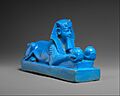 Sphinx of Amenhotep III, possibly from a Model of a Temple MET DT539