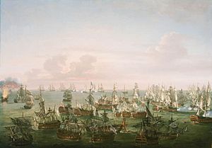 The Battle of Trafalgar, 21 October 1805- End of the Action RMG BHC0549.jpg