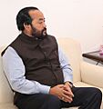 The Nagaland Home Minister, Shri Yanthungo Patton meeting the Minister of State for Home Affairs, Shri Hansraj Gangaram Ahir, in New Delhi on November 09, 2016 (cropped)