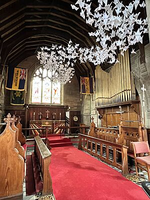 The chancel of St John's Church, Winster