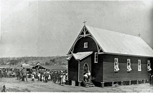 The new Lutheran Church which was recently opened at Maclagan, 1936