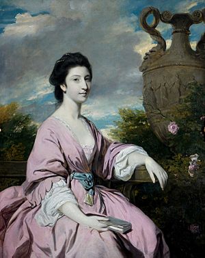 Theodosia Meade, Countess of Clanwilliam (Miss Hawkins-Magill) by Joshua Reynolds (colour), 50 x 40 inches