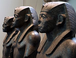 Statues of Senusret III in the British Museum