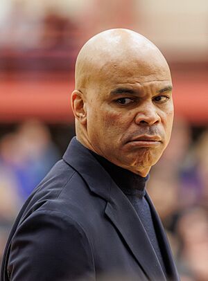 Tommy Amaker, Harvard Crimson men's basketball coach.jpg