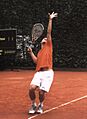 Tommy Haas serves