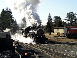 Valley Railroad 97 in Essex, December 2004