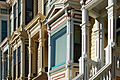 Victorian facades on 16th Street in San Francisco