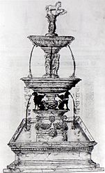 Nonsuch Palace - Red Velvet Book - Inner Court Fountain