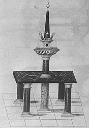 Nonsuch Palace - Red Velvet Book - Table Fountain