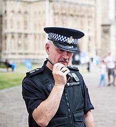 Canterbury Cathedral Constable in uniform